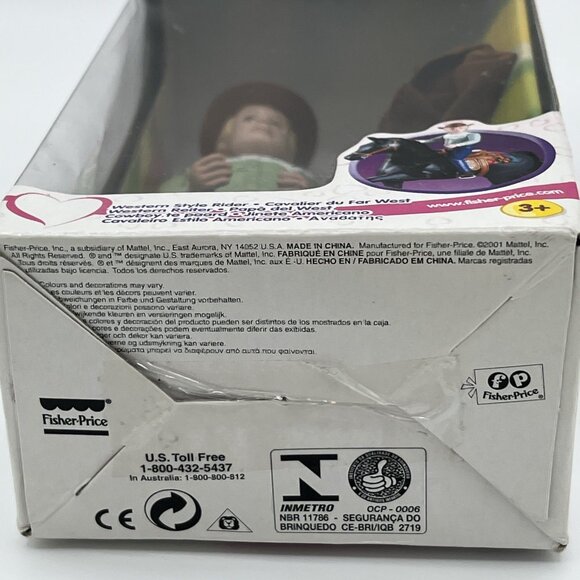 2001 Fisher Price Loving Family Western Rider Jack Figure #75274 Unused - Picture 10 of 11